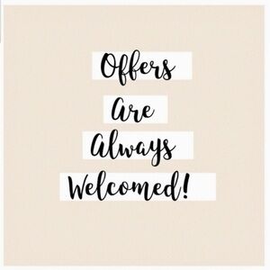 ⭐️ Offers Are ALWAYS Welcomed! ⭐️